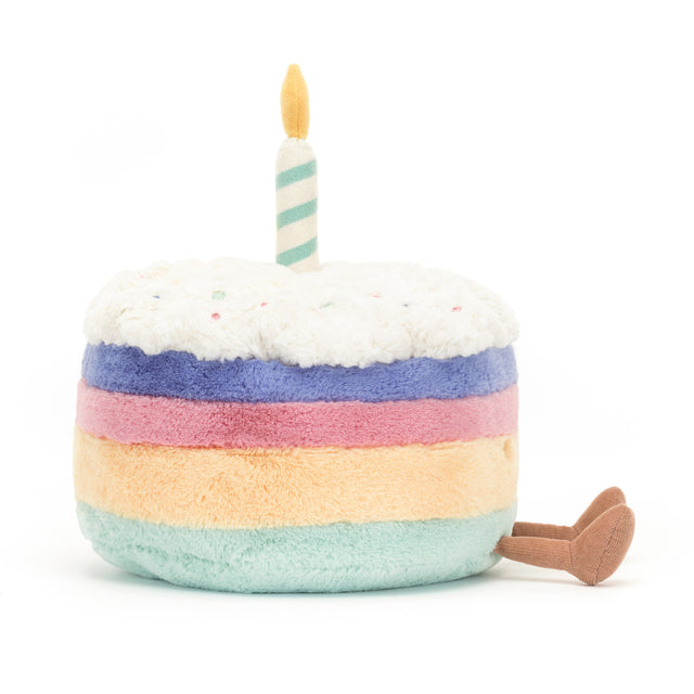 Jellycat Large Amuseable Rainbow Birthday Cake