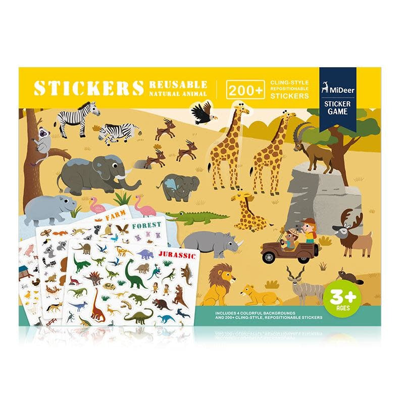 Mideer Reusable Sticker Activity Set (Animals)