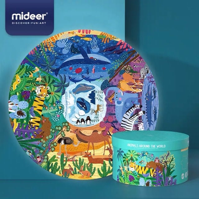 Mideer Animals Around World Puzzle (150pc)