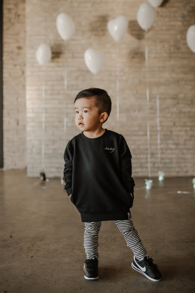 North Kinder Baby Sweater - Black