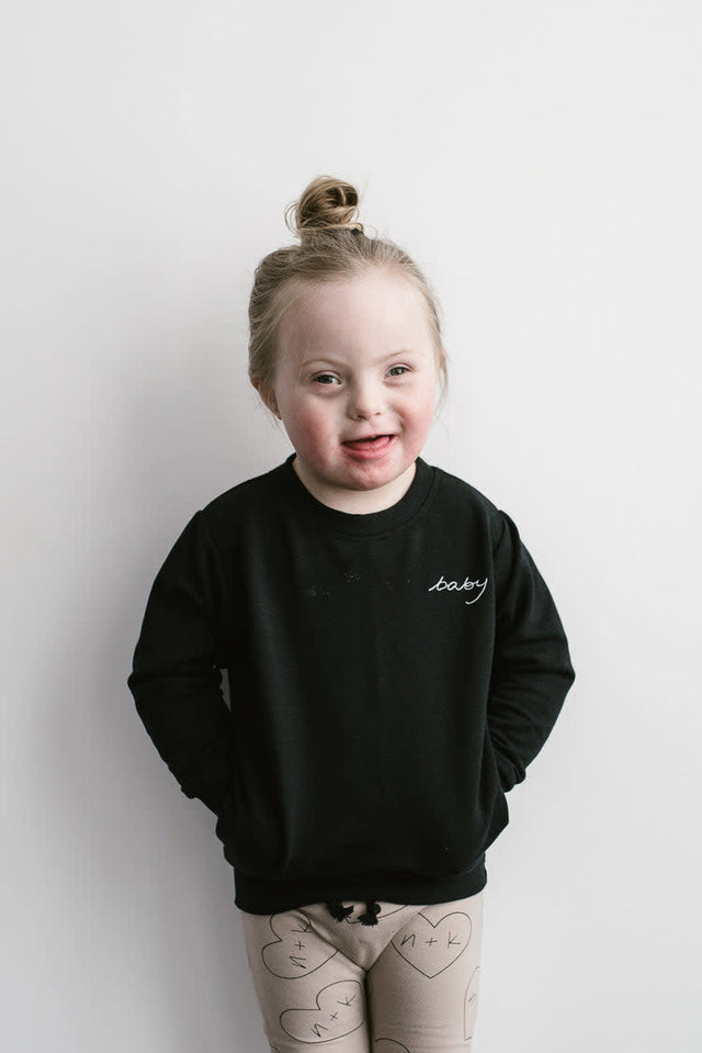 North Kinder Baby Sweater - Black