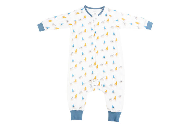 ND Bamboo Pima Long Sleeve Sleep Suit 0.6 TOG - Hermit Pals