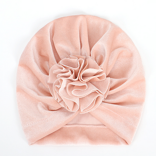 Velvet Turban Blossom Hat