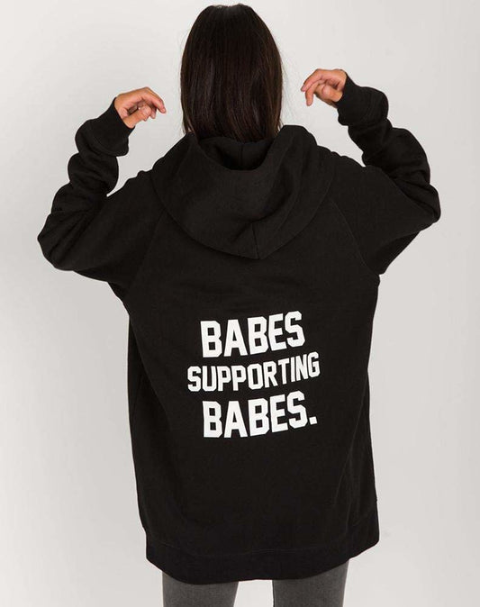 BL Big Sister Hoodie  (Babes Supporting Babes -- Black)