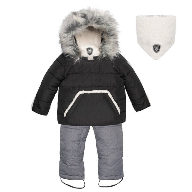 Deux par deux Baby 2 pc Snowsuit - Anthracite