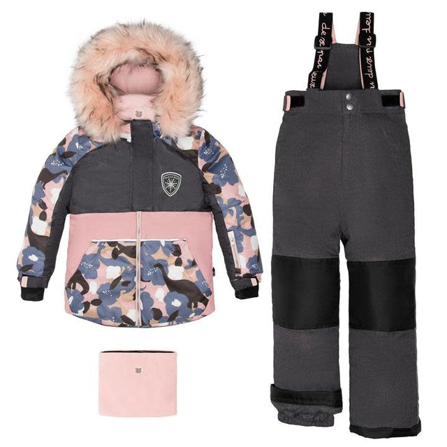 Deux par deux 2 Pc Snowsuit - Dark Texture