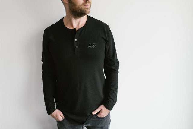 North Kinder Dada Henley - Black