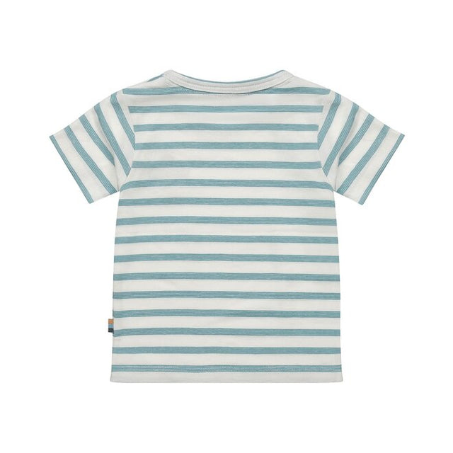 Dirkje boys T-shirt blue white striped