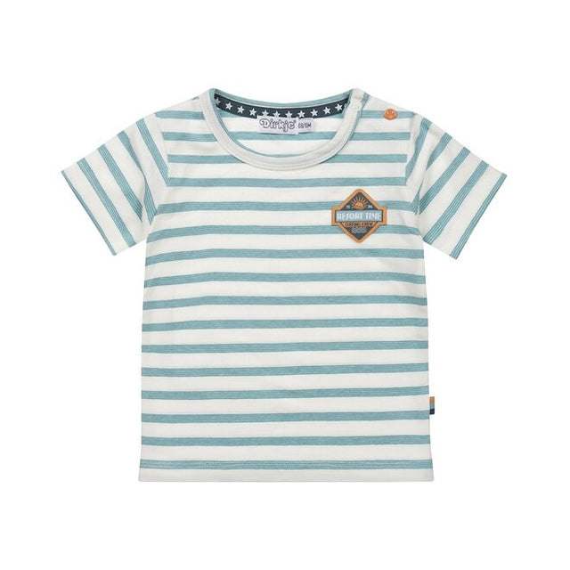 Dirkje boys T-shirt blue white striped