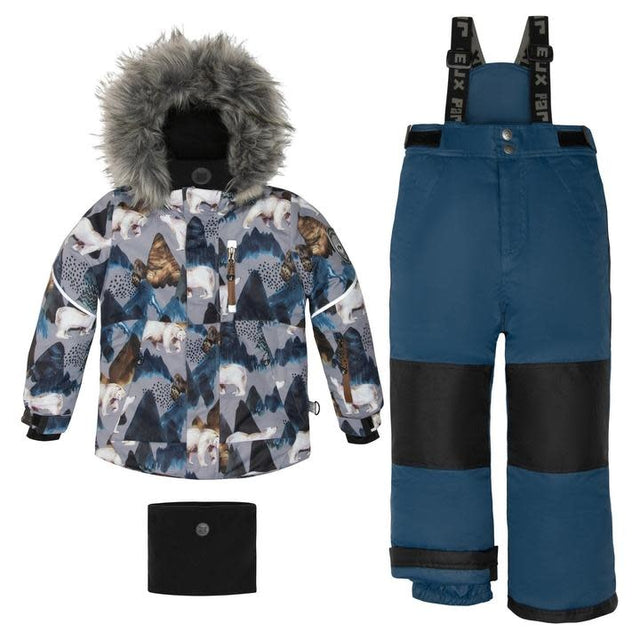 Deux Par Deux 2pc Snowsuit (Majolica Blue)