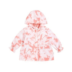 Miles Baby Rain Jacket (Pink Tie Dye)