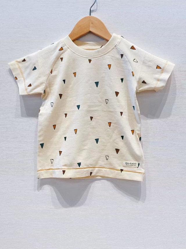 EnFant Tee SS Slub White Smoke Triangle)