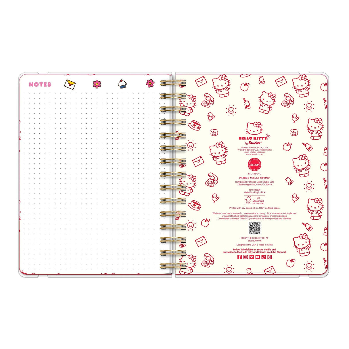 Hello Kitty Playful Pink Deluxe Compact Flexi