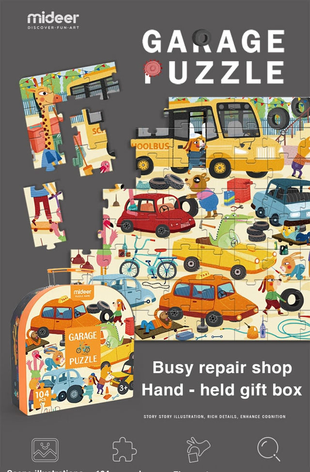 Mideer Garage Puzzle (104pc)