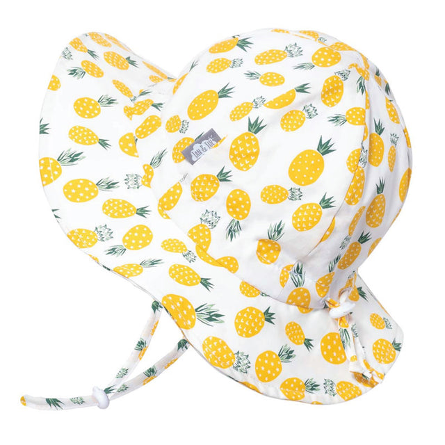 Jan & Jul Cotton Floppy Hat - Yellow Pineapple