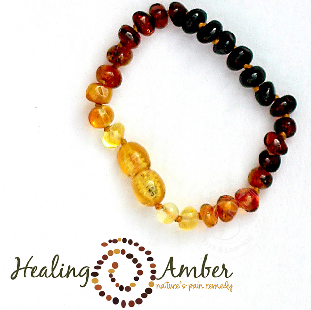 Healing Amber clasp bracelet