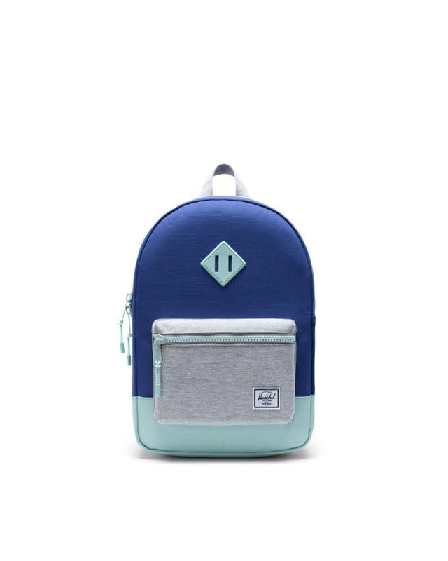 Herschel Supply Heritage Youth Backpack (Orient Blue/Light Grey Crosshatch/Eggshell Blue)