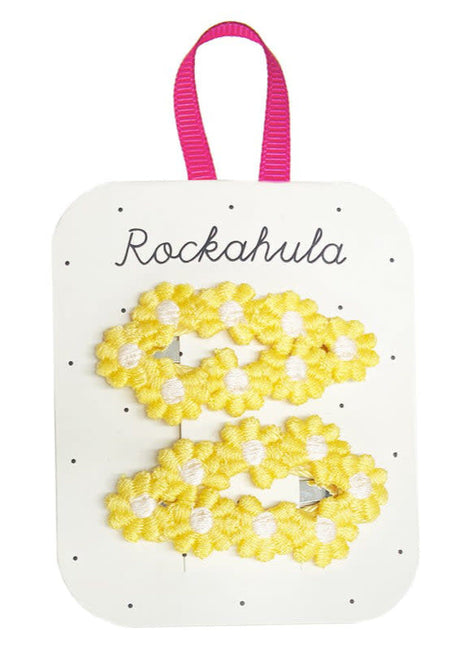 Rockahula Crochet Flower Clips - Yellow