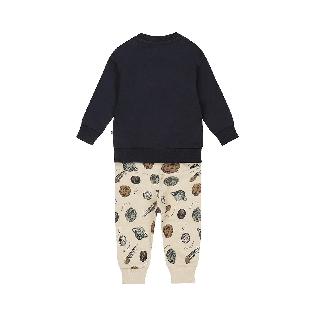 Dirkje boys' baby set sweater jogging trousers navy space