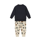 Dirkje boys' baby set sweater jogging trousers navy space