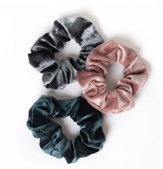 LL 3pk Scrunchie (Turq/Pink/Grey)