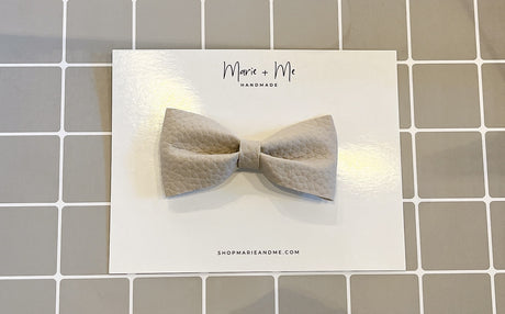 Marie + Me Bow Tie Clip On - Ash