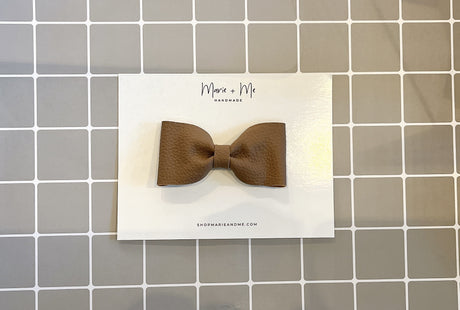 Marie + Me Bow Tie Clip On - Mocha