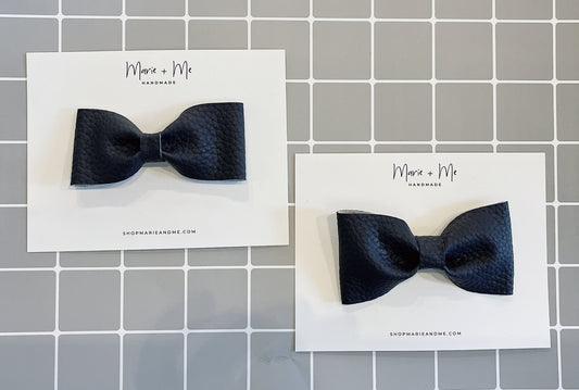 Marie + Me Bow Tie Clip On - Navy