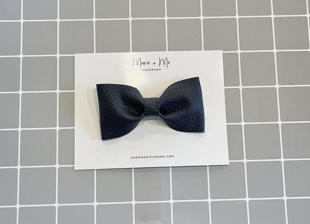 Marie + Me Bow Tie Clip On - Navy