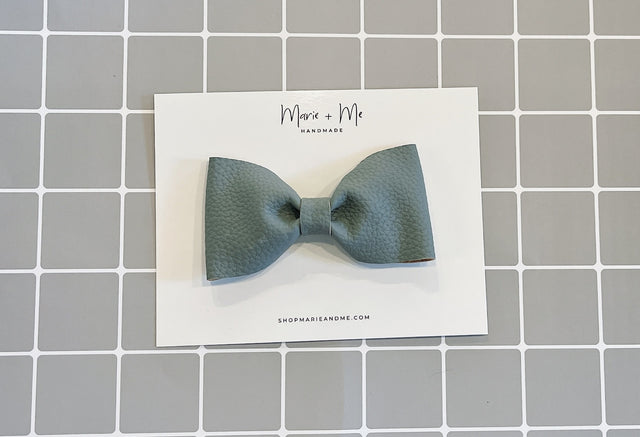 Marie + Me Bow Tie Clip On - Azure