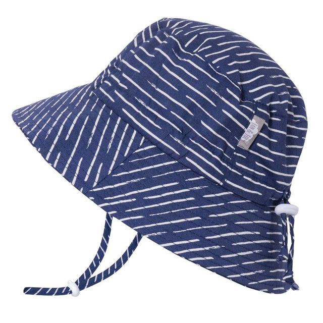 Jan & Jul Cotton Bucket Hat - Navy Waves