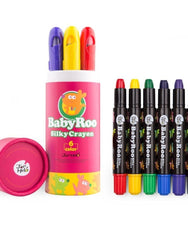 Jar Melo Silky Washable Crayons  - 6 Colors