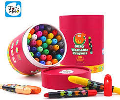 Jar Melo silky washable crayons - 36