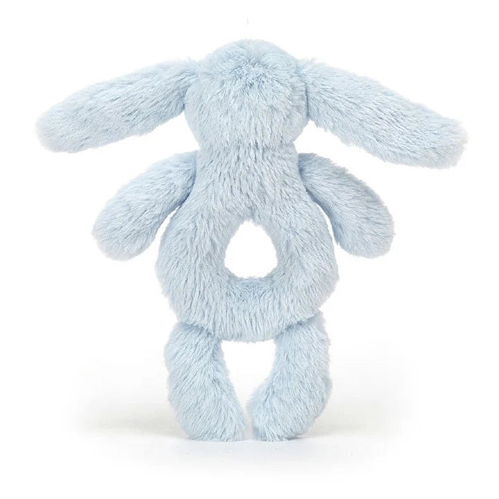 Jellycat Bashful Blue Bunny Ring Rattle