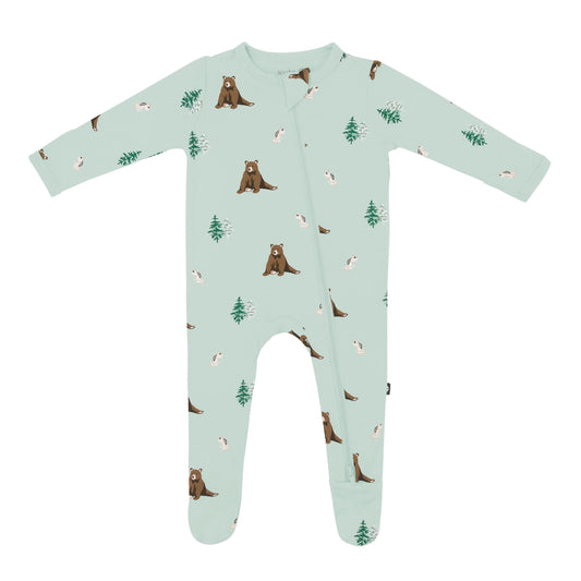 Kyte Baby Zippered Footie in Trail