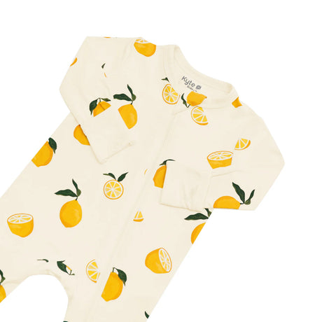 Kyte Baby Zippered Romper in Lemon