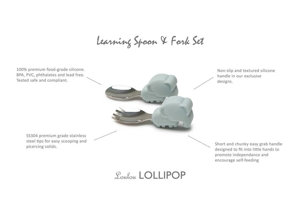 Learning Spoon and Fork set - Elephant