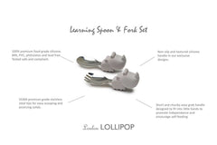 LouLou Lollipop  Learning Spoon / Fork Set Aligator