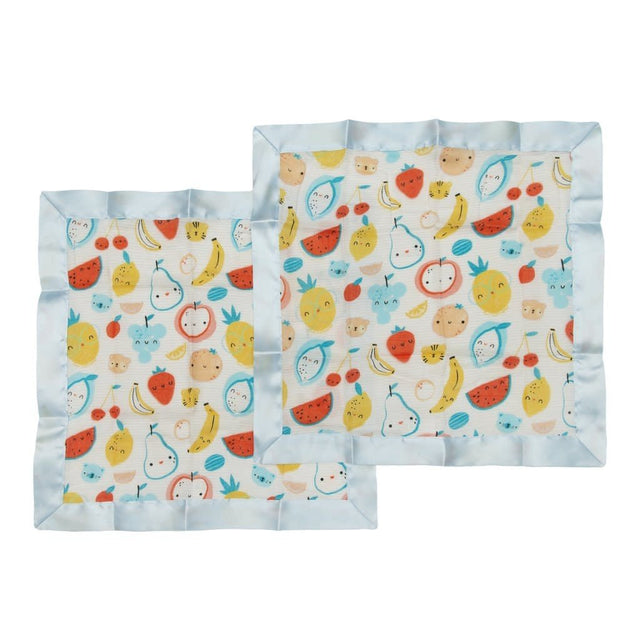 Loulou Lollipop 2pk Security Blankets (Cutie Fruits)