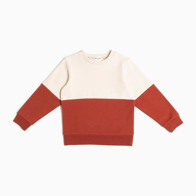 MB Tapioca/Henna Orange Colorblock Sweater