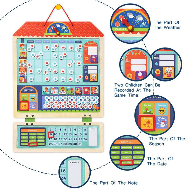 Mideer Magnetic Responsibility Chart Board