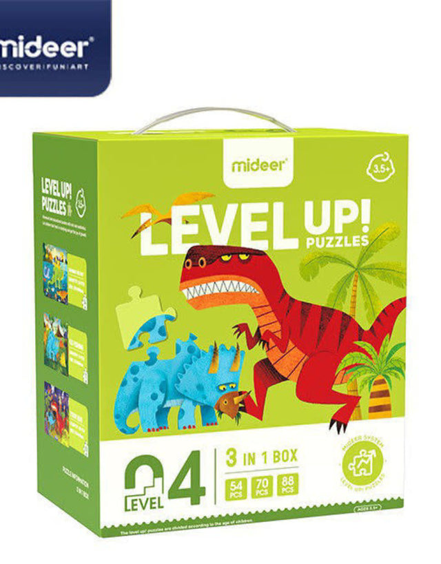 Mideer Level 4 Advanced Progressive Puzzle (Dino)