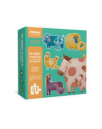 Mideer First Puzzle 6pk (Mom & Baby)