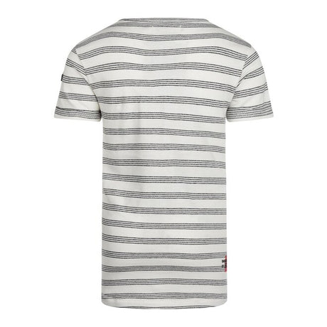 No Way Monday boys' T-shirt white black striped