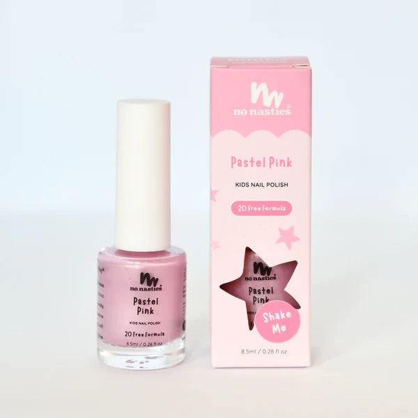 No Nasties Pastel Pink Water-Based Kids Nail Polish