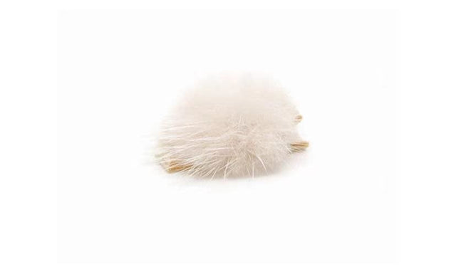 Olilia Small Mink Puff Hair Clip - Nude