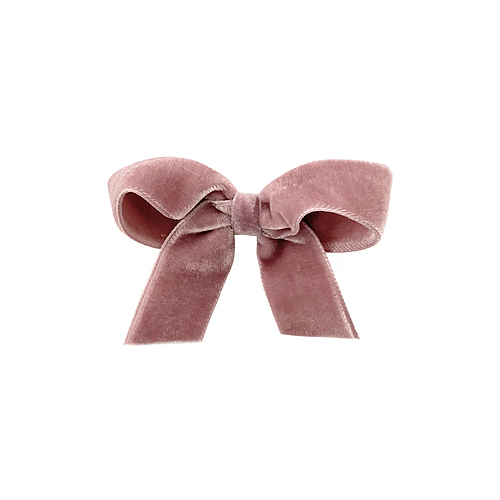 Olilia Velvet Bow (Rosy Mauve)