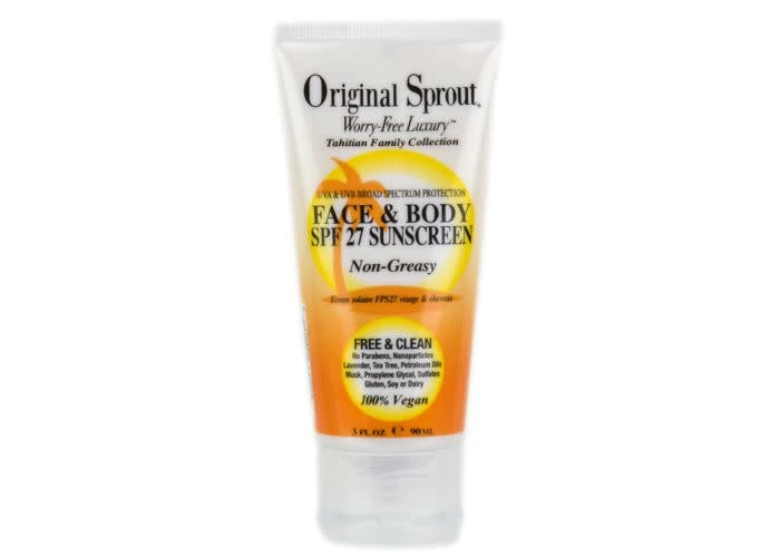 Original sprout face and body sunscreen-3oz