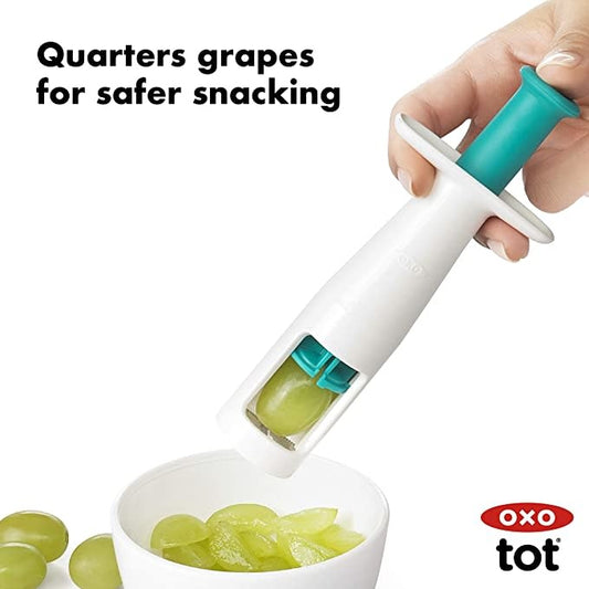 OXO grape cutter teal