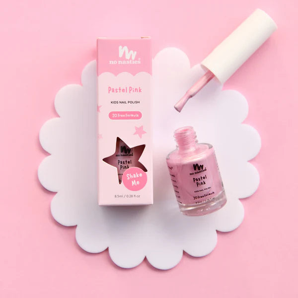 No Nasties Pastel Pink Water-Based Kids Nail Polish